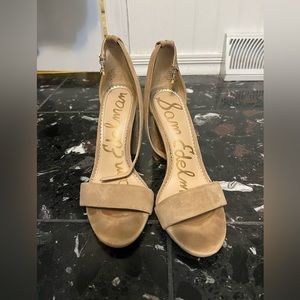 Sam Edelman tan suede heels